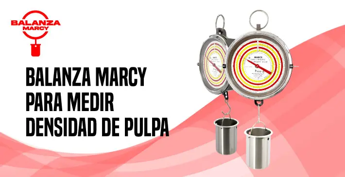 Balanza marcy para medir densidad de pulpa