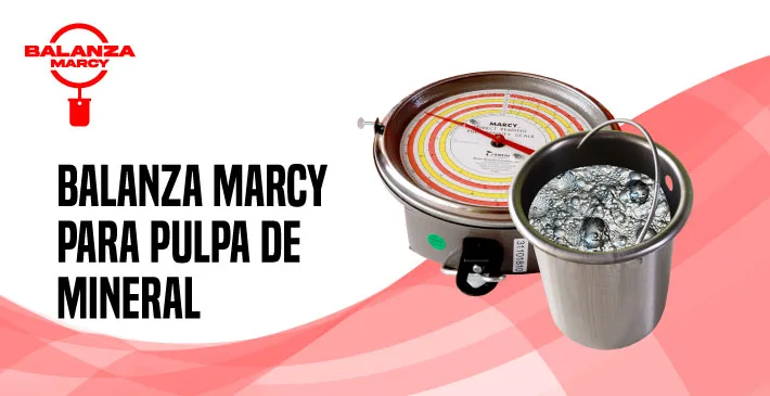 Balanza marcy para pulpa de mineral