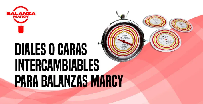Diales o caras intercambiables para balanzas marcy