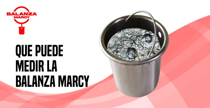 ¿Qué puede medir la balanza marcy?