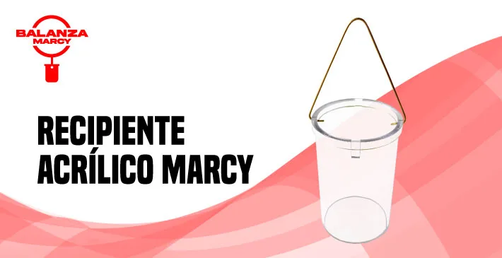 Recipiente acrílico marcy